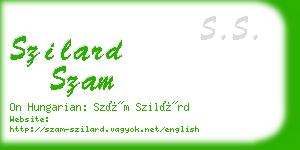 szilard szam business card